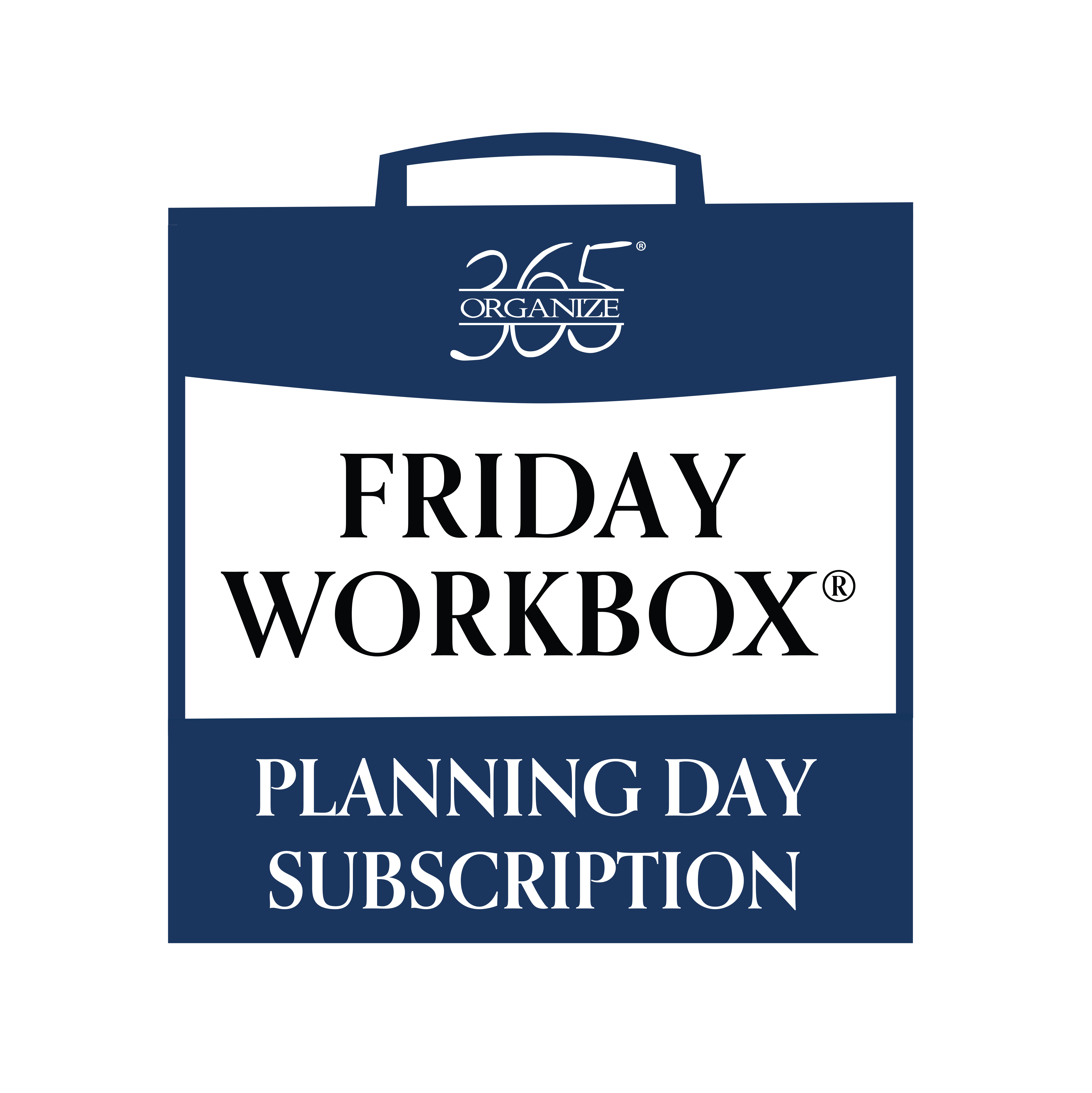 Friday Workbox planning day