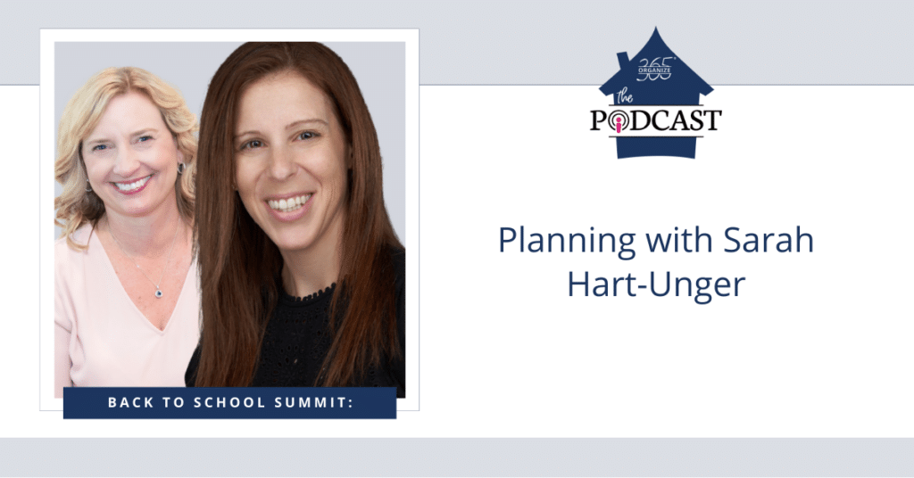 Back to School Summit - Planning with Sarah Hart-Unger