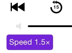 Podcast speed