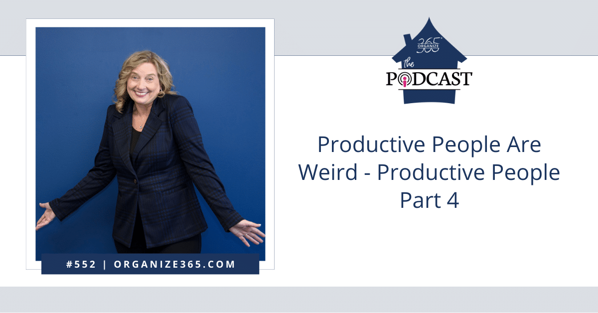 Productive people are weird